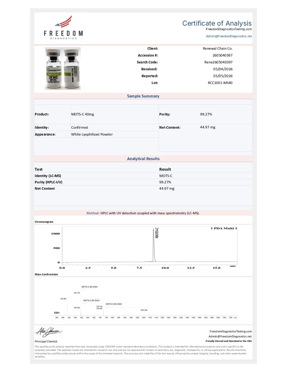 MOTS-C 40MG - Image 2
